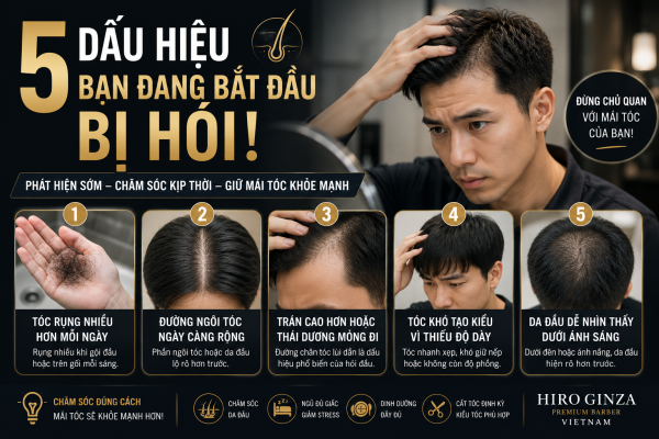 5 Dấu Hiệu Cho Thấy Bạn Có Thể Đang Bắt Đầu Bị Hói