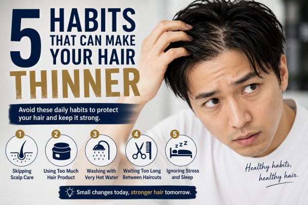 5 Habits That Can Make Your Hair Thinner