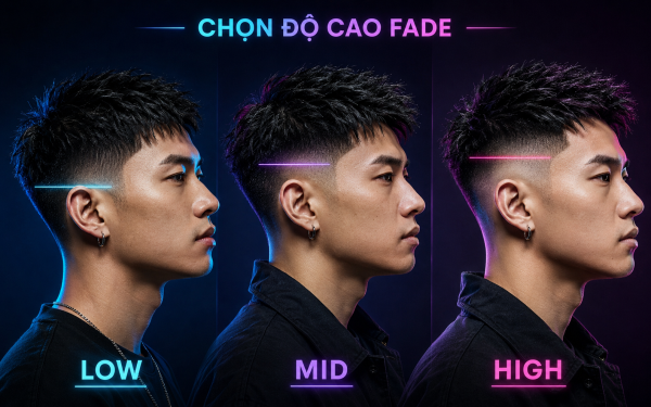 Lần Đầu Cắt Fade? Cách Chọn Low Fade, Mid Fade Và High Fade