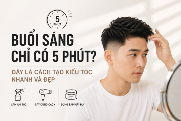 Buổi Sáng Chỉ Có 5 Phút? Đây Là Cách Tạo Kiểu Tóc Nhanh Và Đẹp