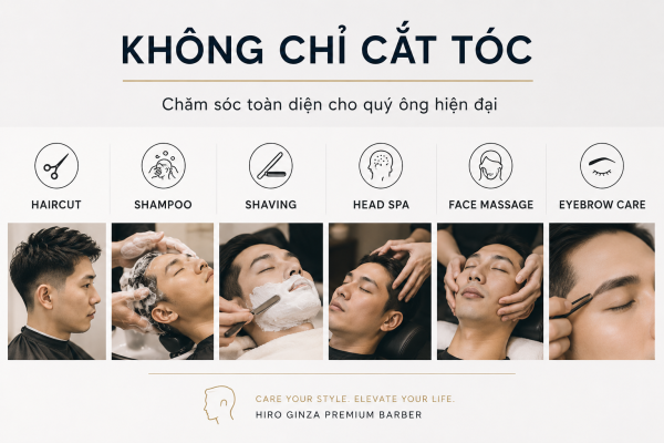 Không chỉ cắt tóc: Xu hướng chăm sóc toàn diện dành cho quý ông hiện đại