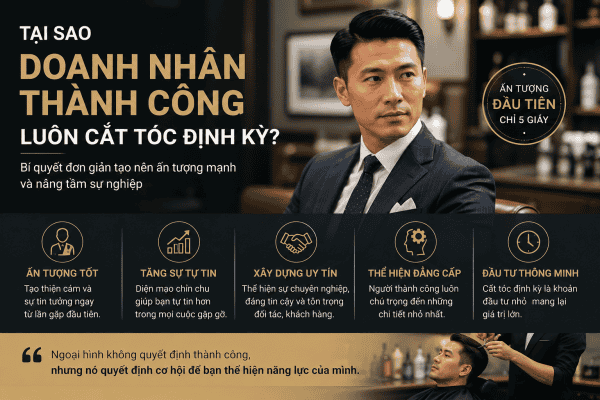 Tại Sao Doanh Nhân Thành Công Luôn Cắt Tóc Định Kỳ?