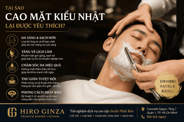 Tại sao cạo mặt kiểu Nhật lại được yêu thích tại TP. Hồ Chí Minh?