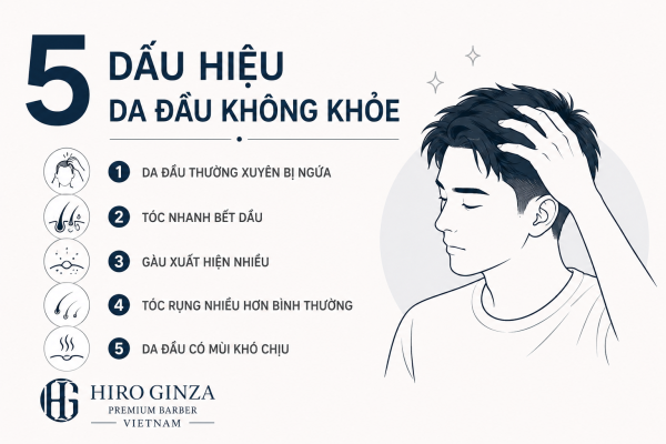 5 dấu hiệu da đầu không khỏe